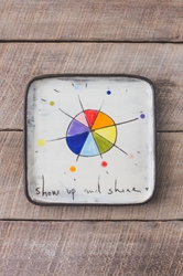 Show Up and Shine Square Plate (Small/Large) 