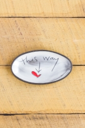 This Way Mini Oval Tray 