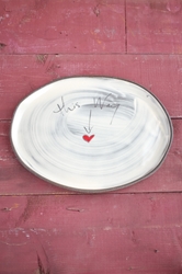 This Way Oval Tray 