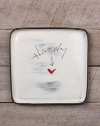 This Way Square Plate (Small/Large) 