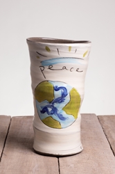 World Peace Round Vase 