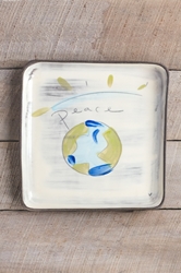 World Peace Square Plate (Small/Large) 
